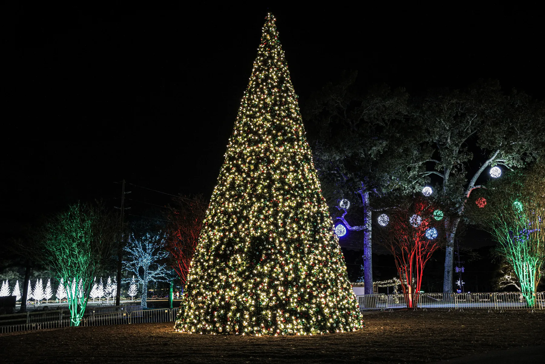 Commercial Christmas lighting display