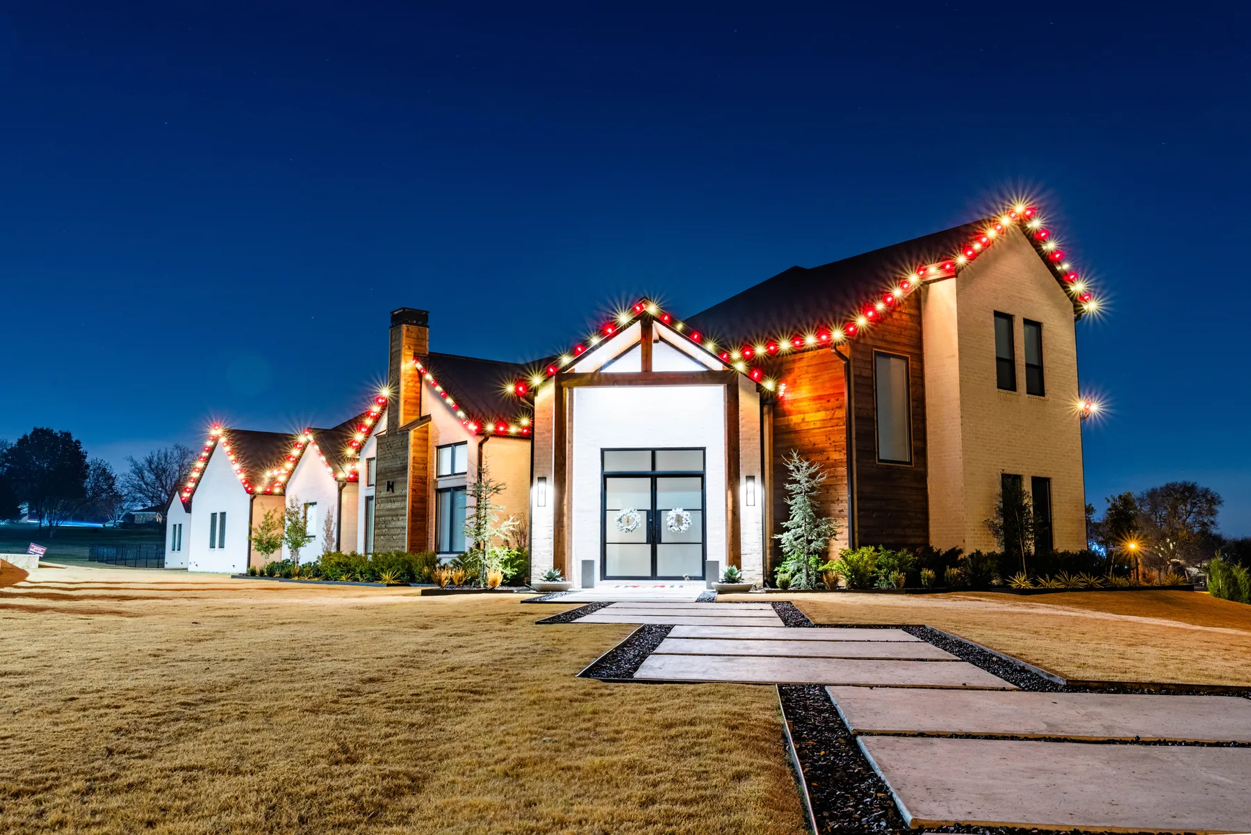 Christmas lighting in Leander, TX